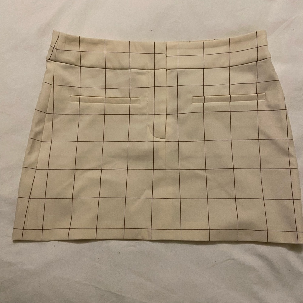 Veronica Beard Elara Windowpane Mini Skirt NWT